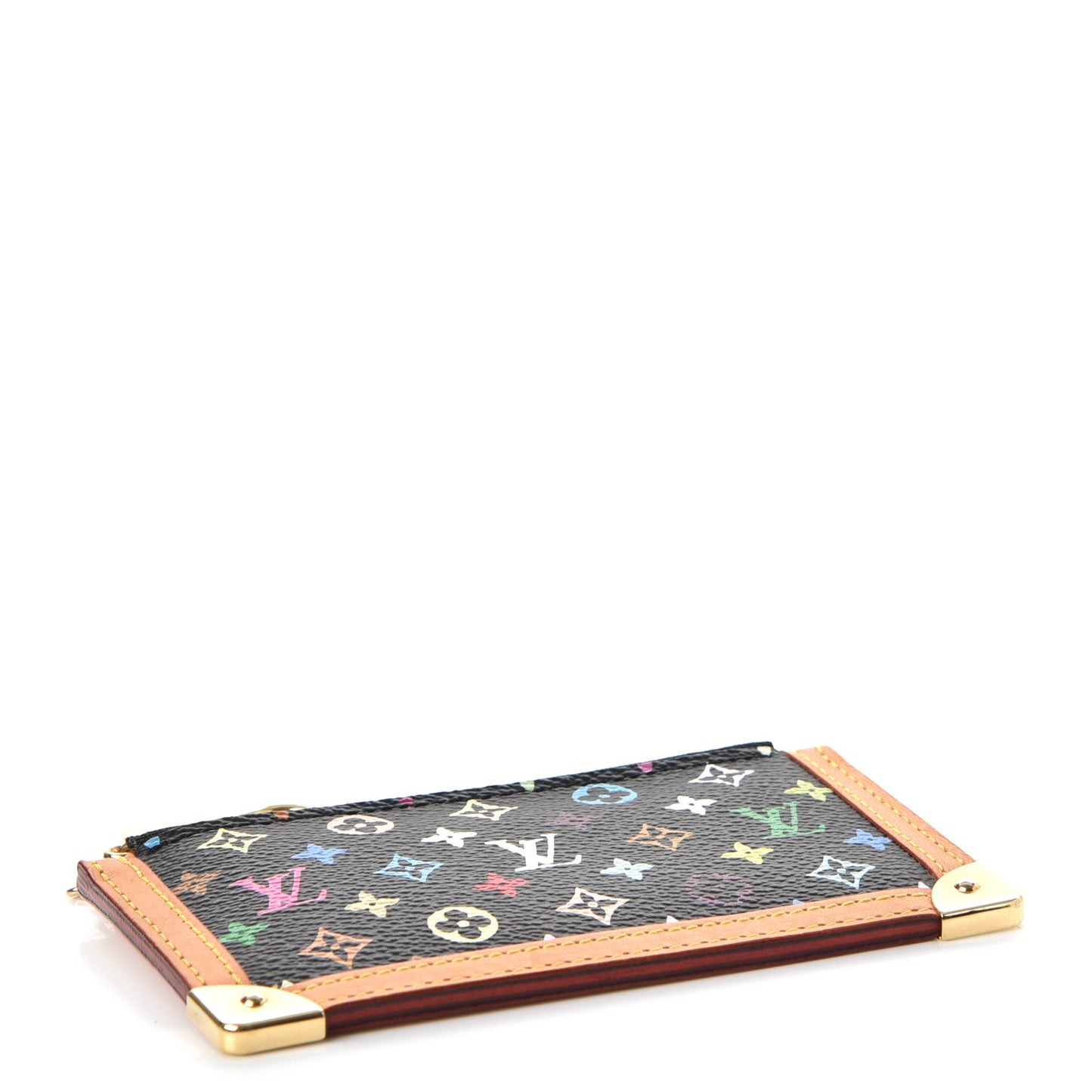 Monogram Multicolor Key Pouch Black