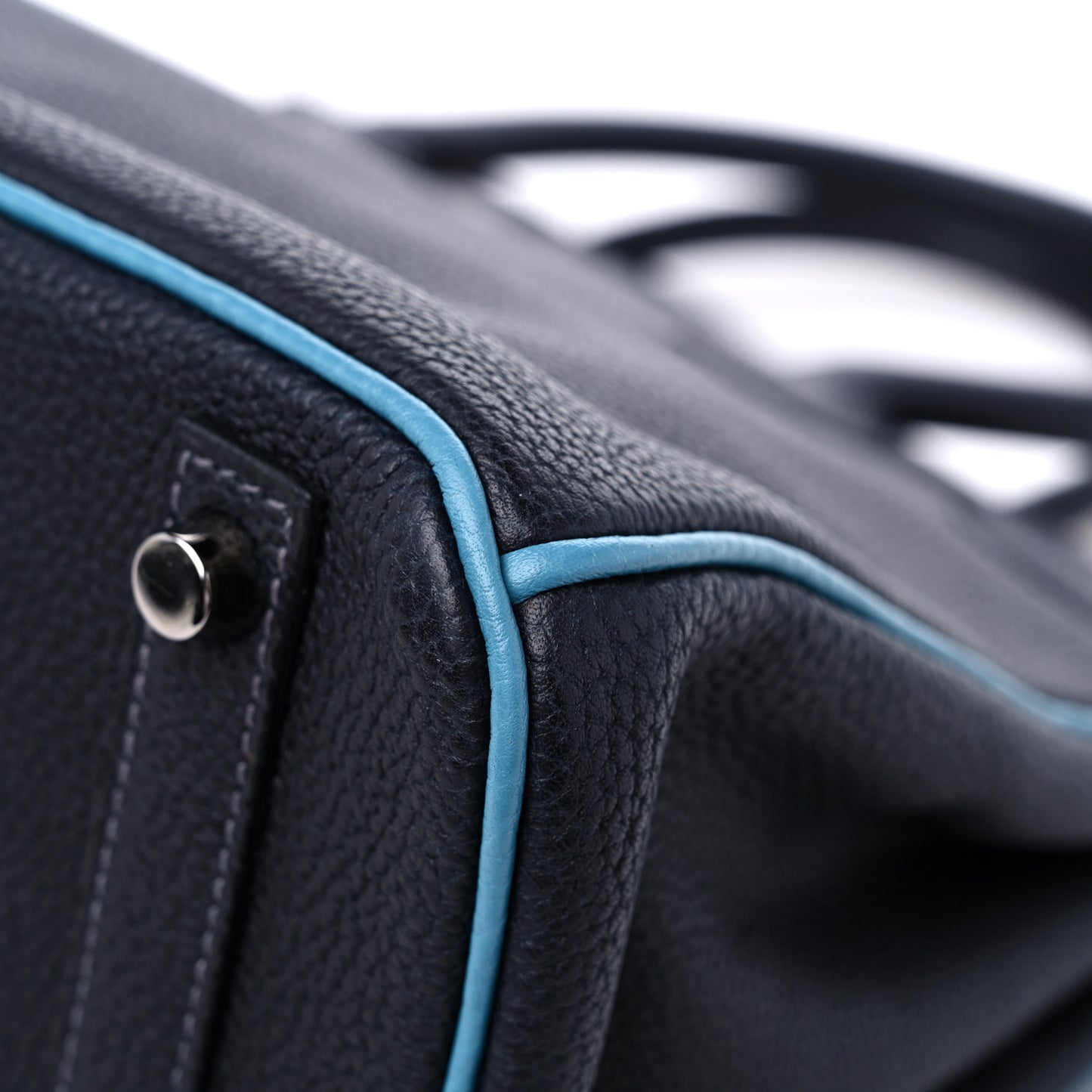 Togo Bi-Color Birkin 30 Bleu Indigo Blue Jean