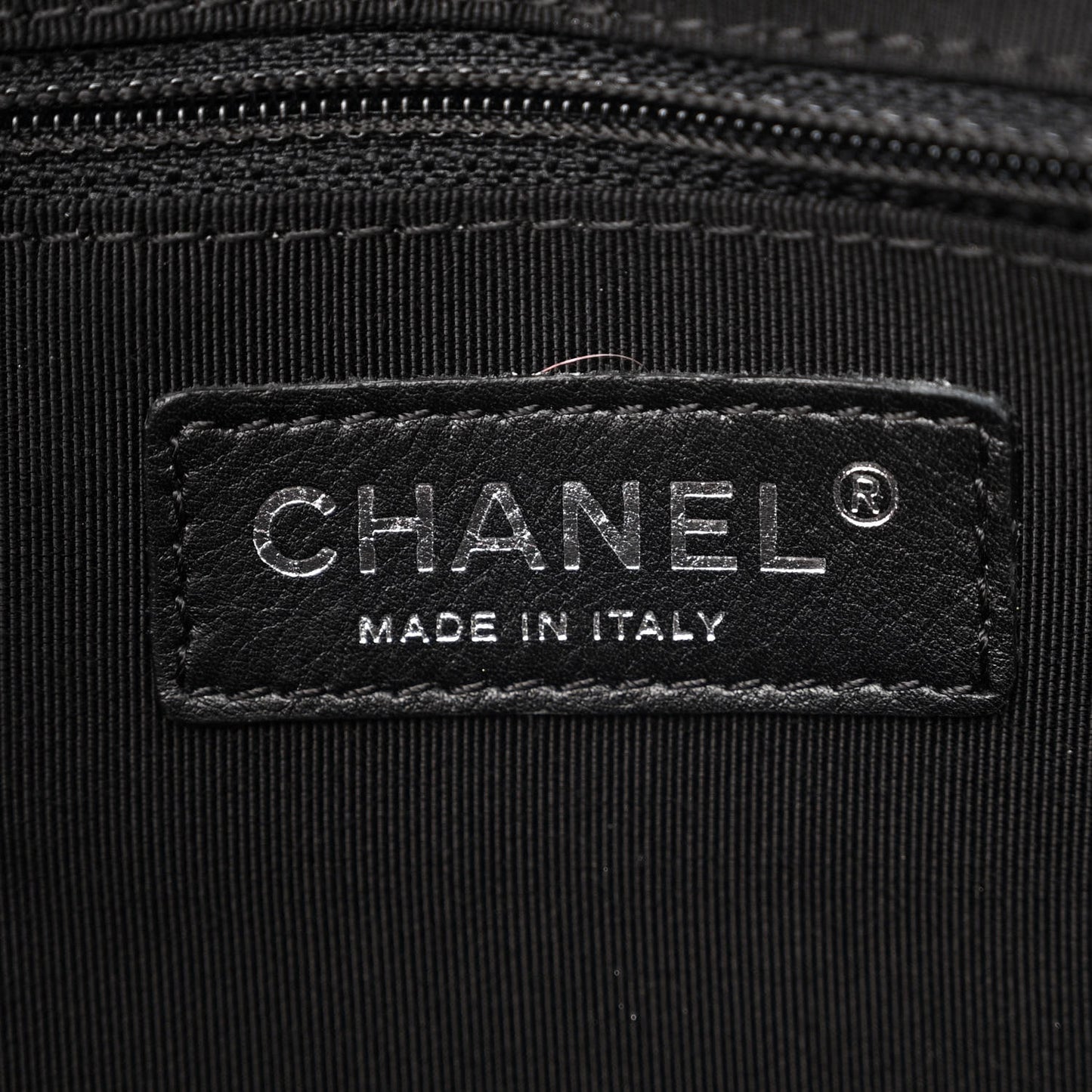 Lambskin CC Chevron All Day Long Boston Black