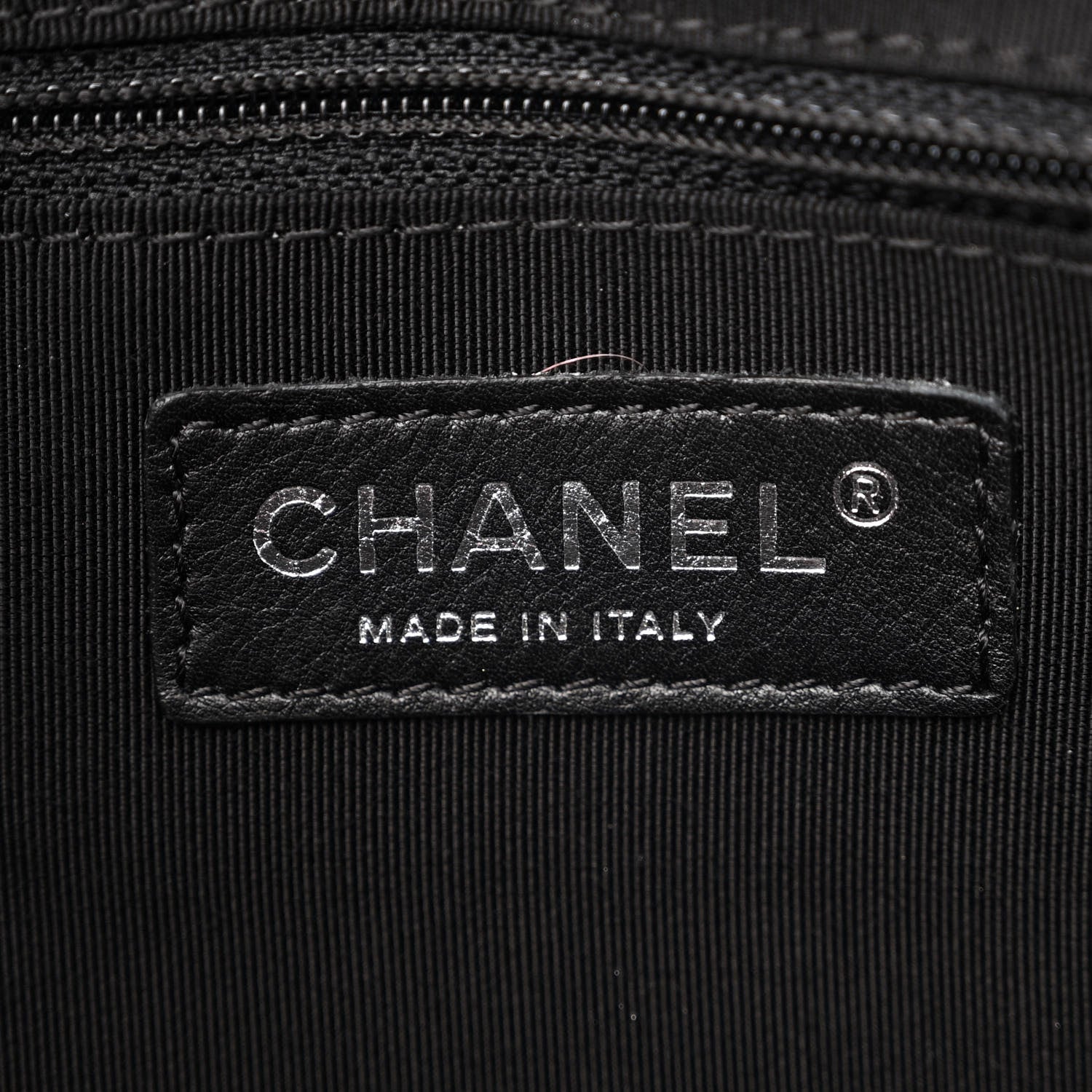 Chanel Lambskin CC Chevron All Day Long Boston Black 6 of 11