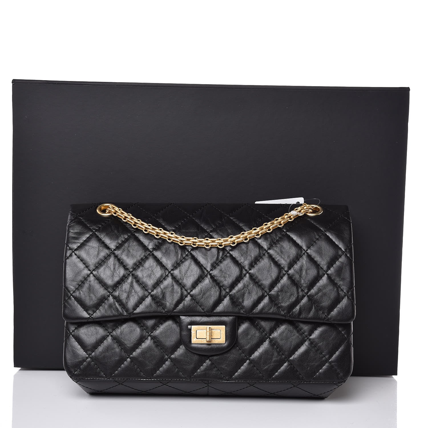 Chanel Aged Calfskin Quilted 2.55 Reissue 226 Flap Black 8 of 8