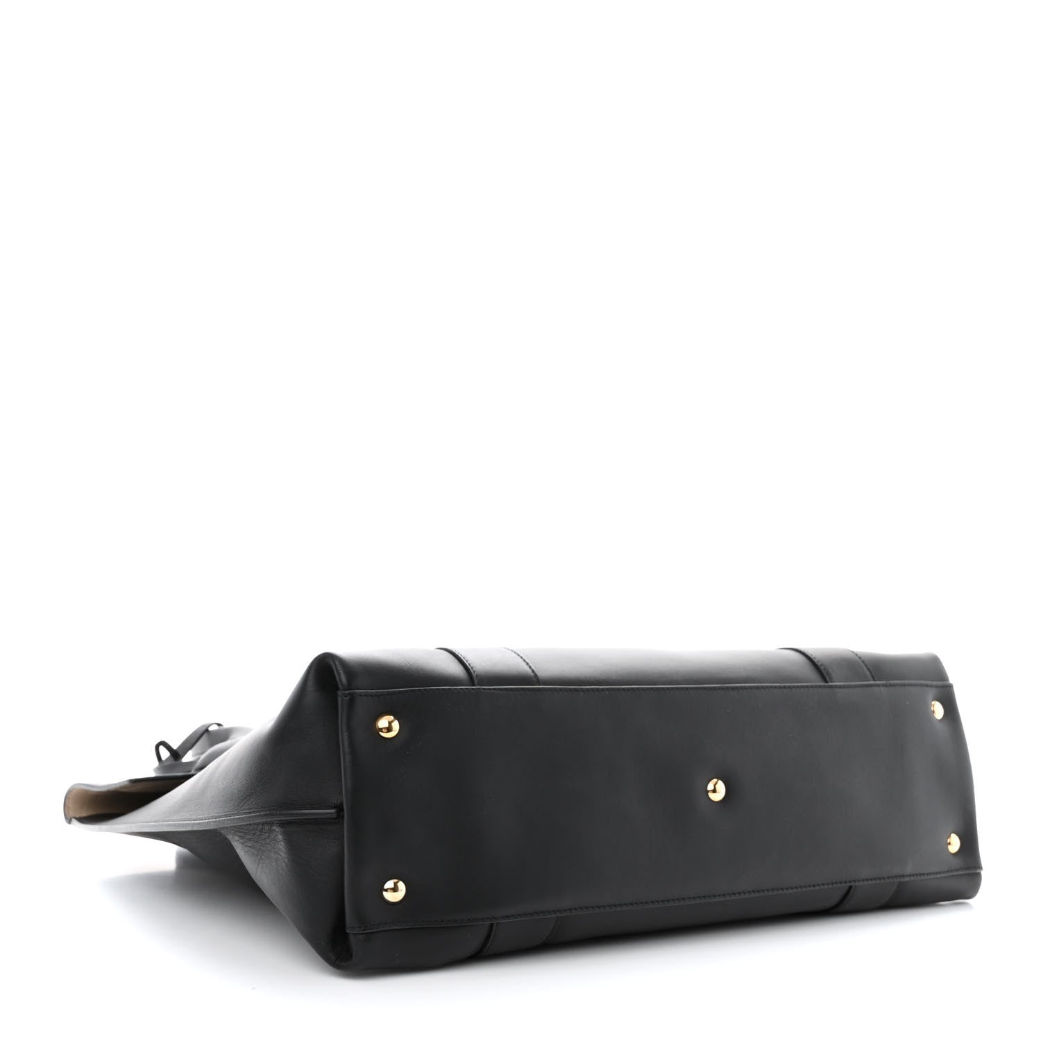 Salvatore Ferragamo Calfskin Large Sookie Satchel Black 4 of 9