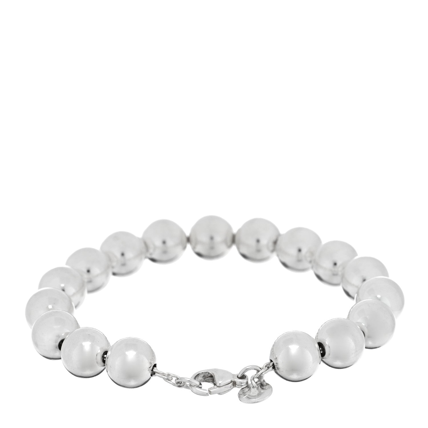 Tiffany Sterling Silver 10mm HardWear Ball Bracelet 2 of 3