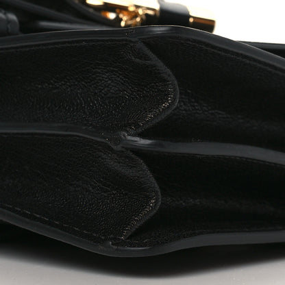 Chloe Shiny Goatskin Calfskin Aby Chain Shoulder Bag Black 9 of 9