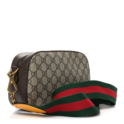 Gucci GG Supreme Monogram Web Neo Vintage Shoulder Bag Beige New Acero Crop 3 of 11
