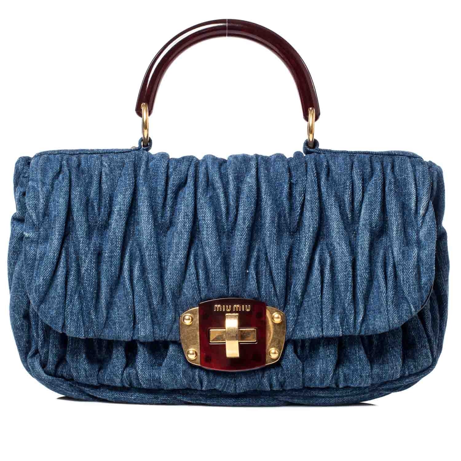 Miu Miu Denim Matelasse 1 of 11