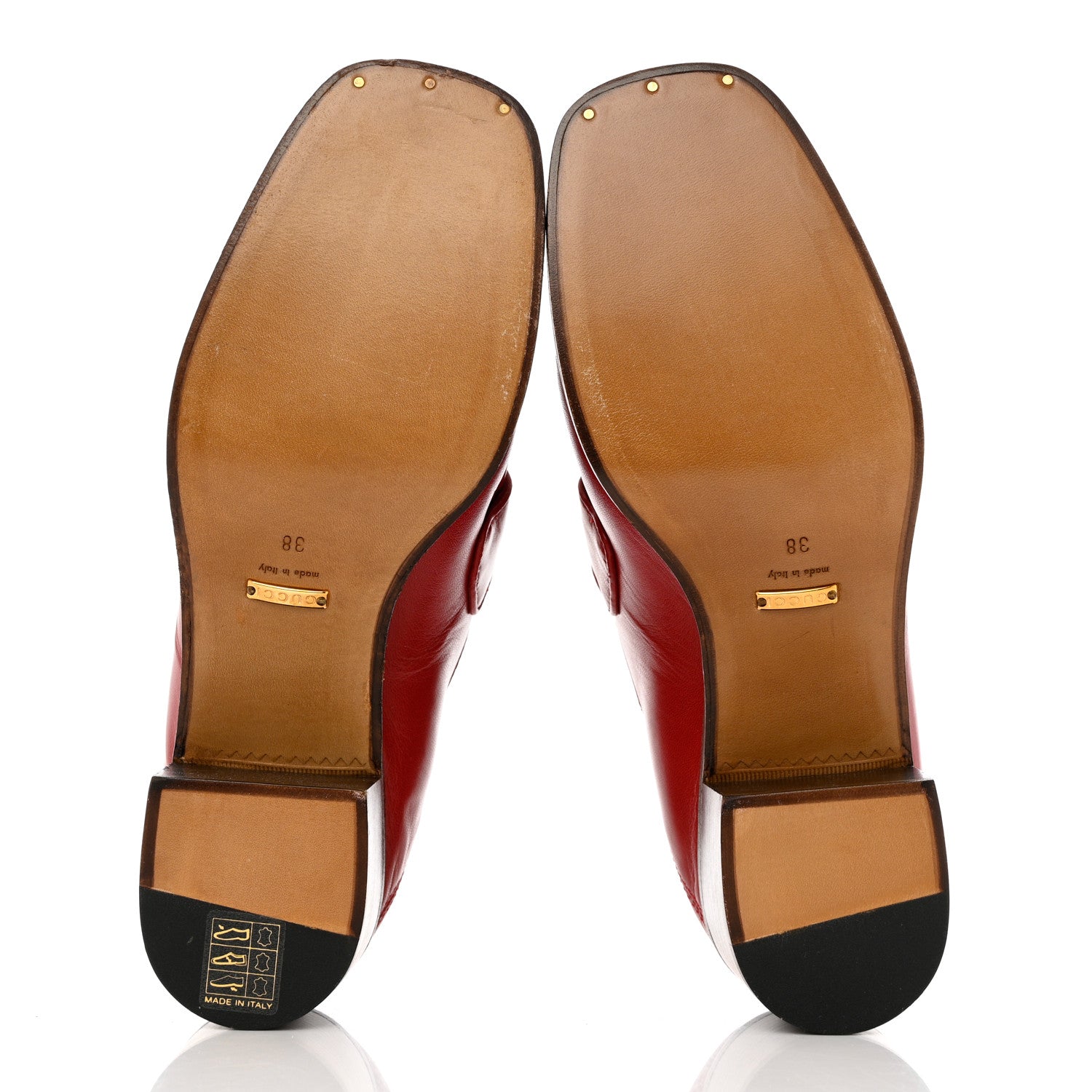 Gucci Malaga Kid Horsebit Loafer Pumps 38 Hibiscus Red 5 of 11