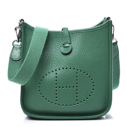 Hermes Taurillon Clemence Evelyne TPM Vert Vertigo 1 of 11