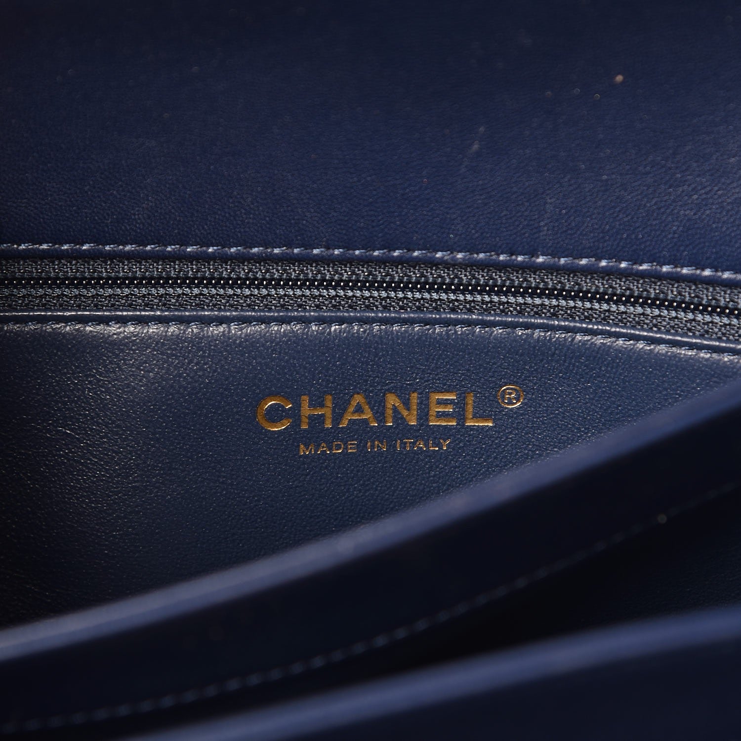Chanel Lambskin Quilted Medium Trendy CC Flap Dual Handle Bag Navy Blue 6 of 13