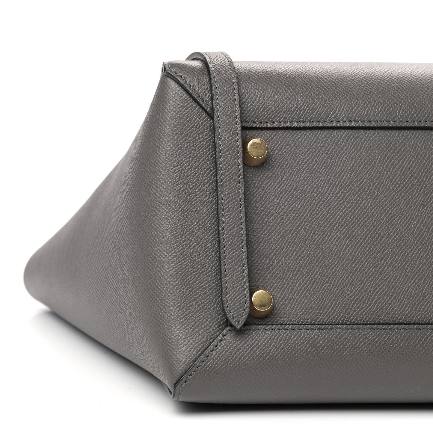Grained Calfskin Mini Belt Bag Grey