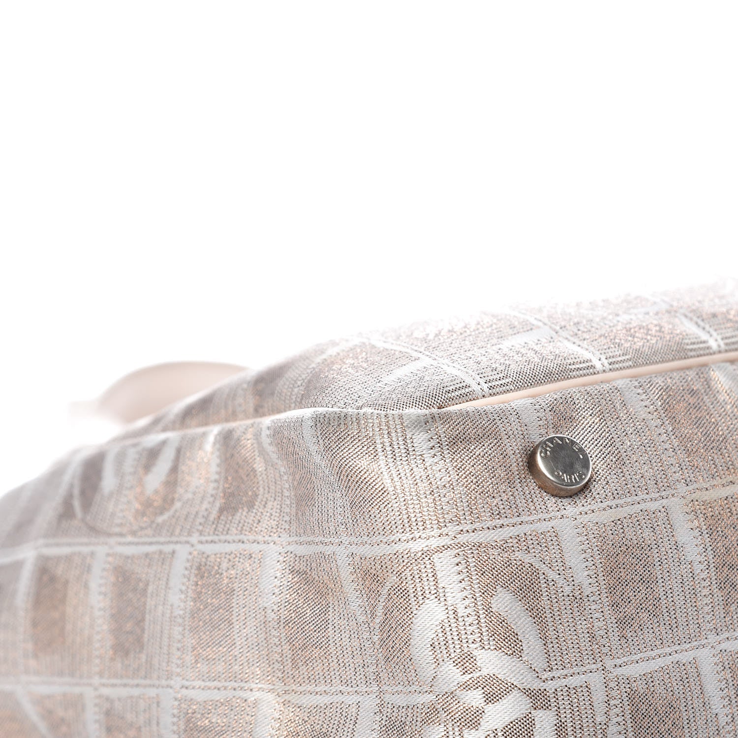 Chanel Metallic Nylon Small Travel Tote Pink 10 of 16