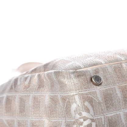 Chanel Metallic Nylon Small Travel Tote Pink 10 of 16