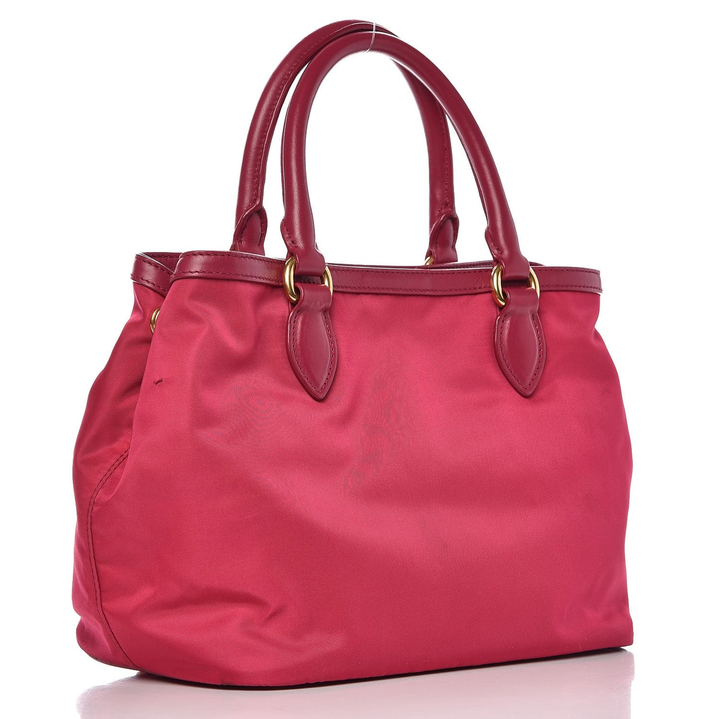 Nylon Tessuto Soft Calf Tote Ibisco