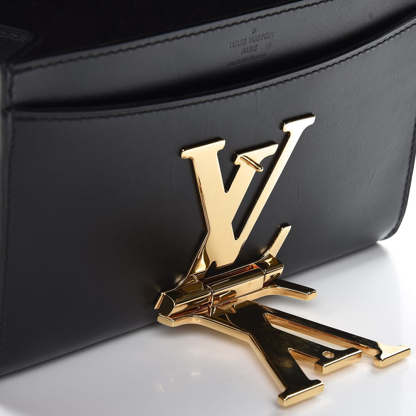 Calfskin Chain Louise MM Black
