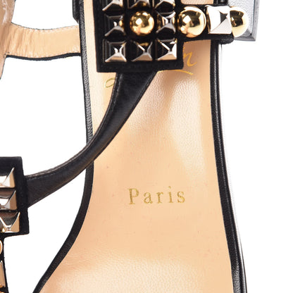 Christian Louboutin Nappa Kaleidra 25 T-Strap Sandals 38 Black 8 of 10