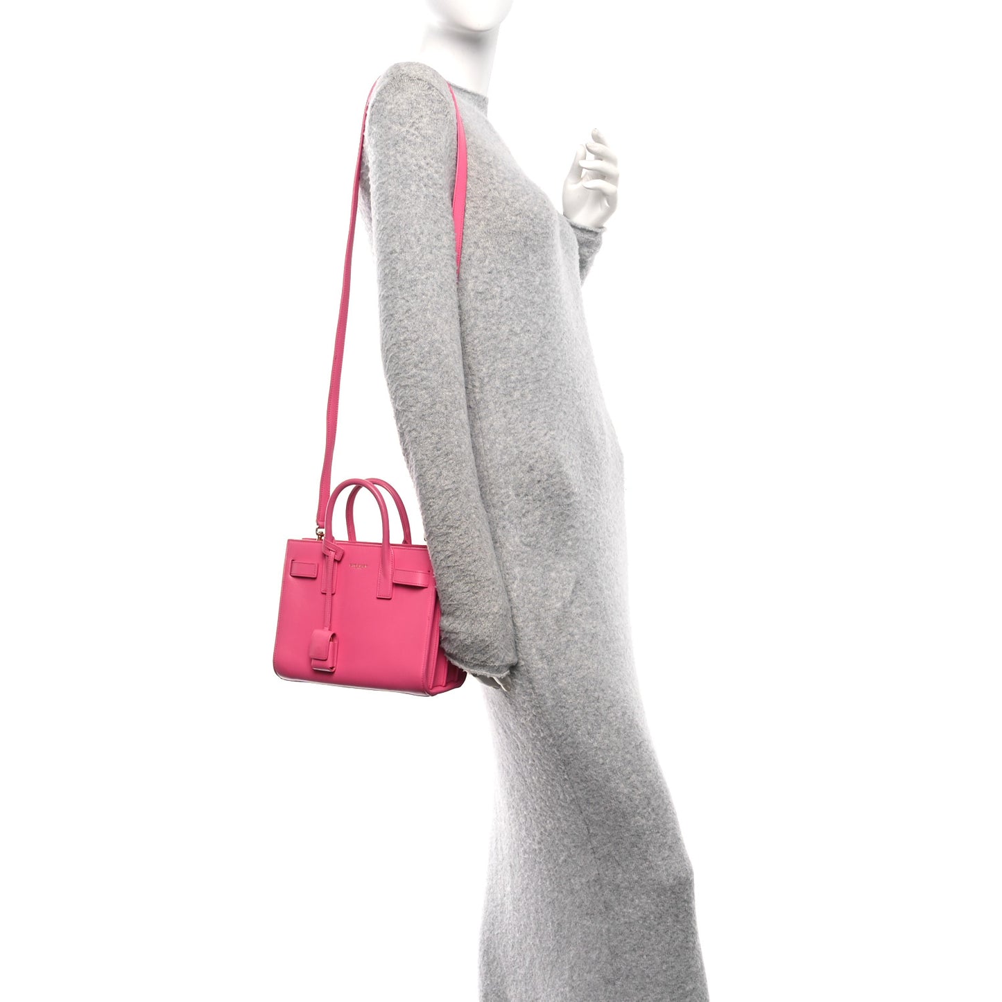 Calfskin Nano Sac De Jour Lipstick Fuchsia