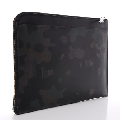 Saint Laurent BURBERRY Camouflage Document Holder Zip Cover Black 3 of 8
