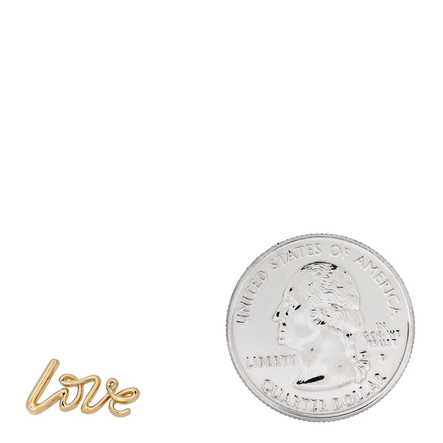 18K Yellow Gold Paloma's Graffiti Love Single Earring