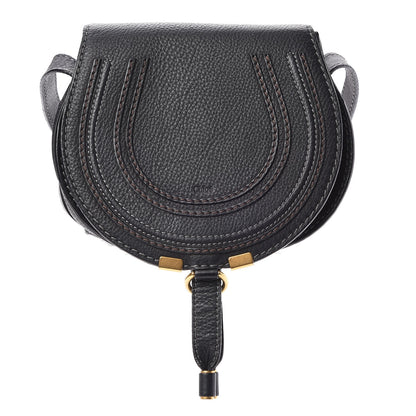 Chloe Calfskin Mini Marcie Round Crossbody Bag Black 1 of 7