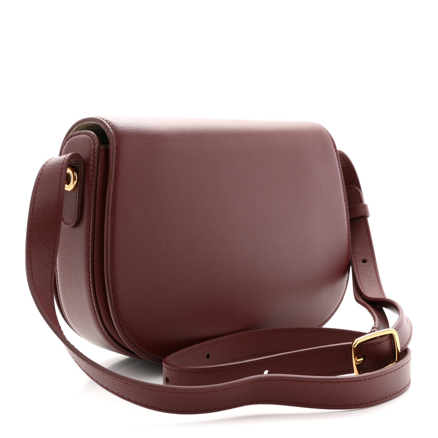 Grained Calfskin Ghiera Bag Azuki Beans
