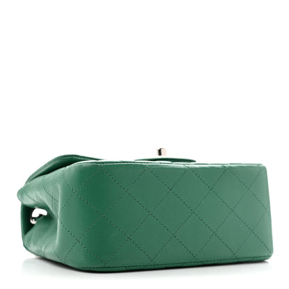 Chanel Lambskin Quilted Mini Square Flap Green 4 of 11