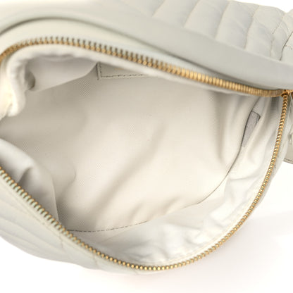 Louis Vuitton Calfskin Quilted New Wave Bumbag White 5 of 12
