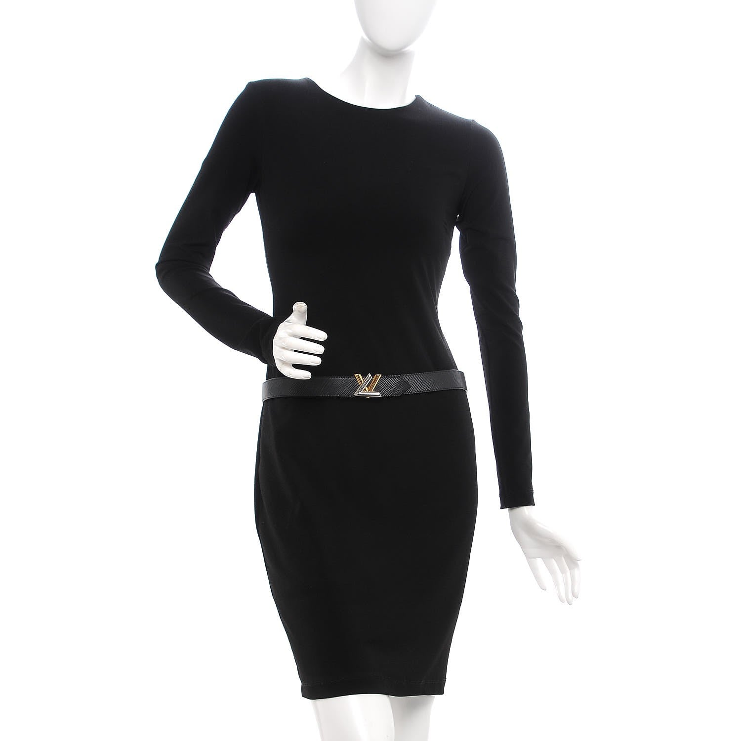 Louis Vuitton Epi 40mm LV Twist Belt 85 34 Black 2 of 8