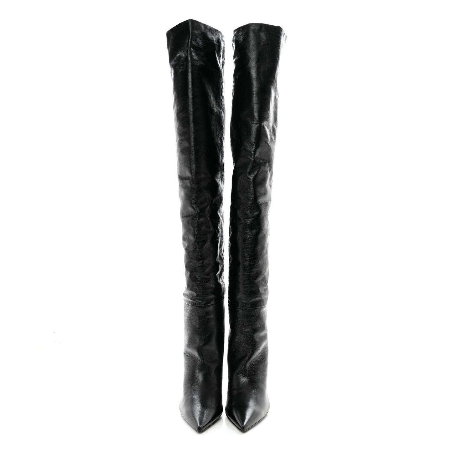 Calfskin Kiki Over The Knee Boots 39 Black