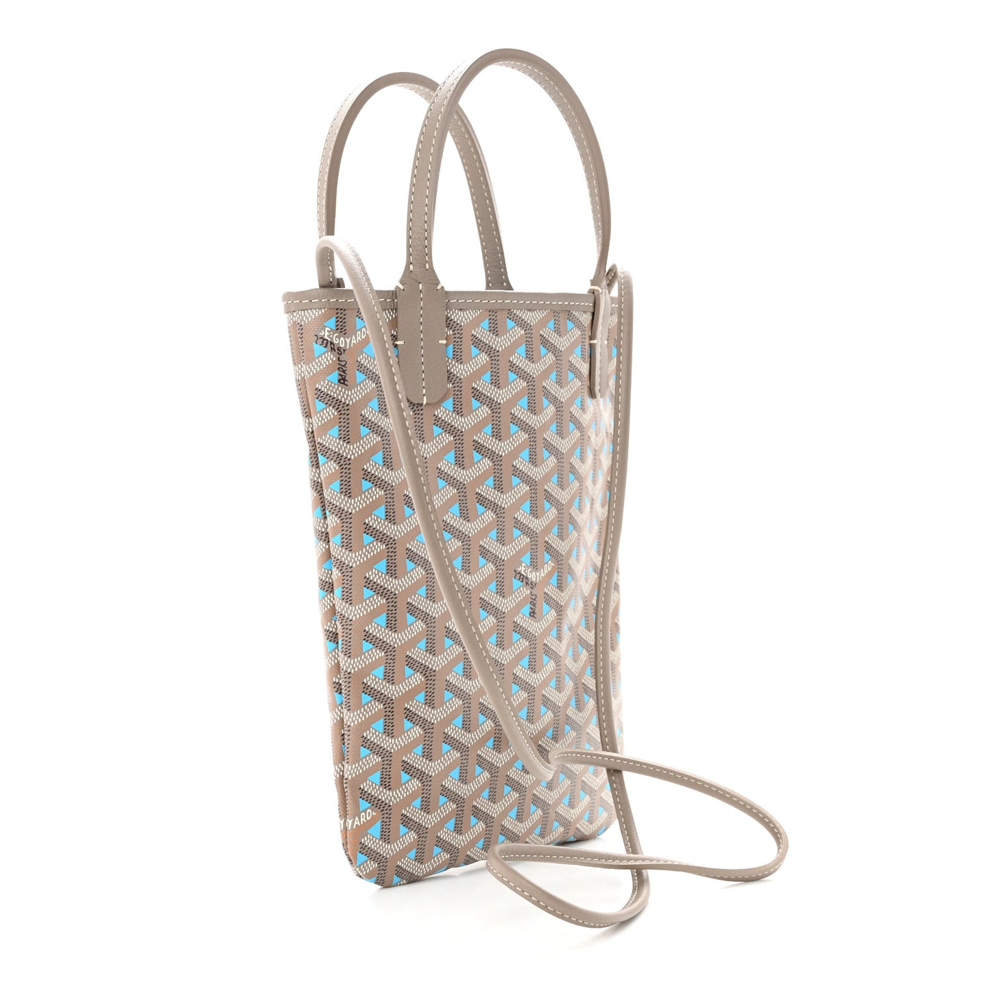 Goyardine Poitiers Claire Voie Tote Grege Turquoise