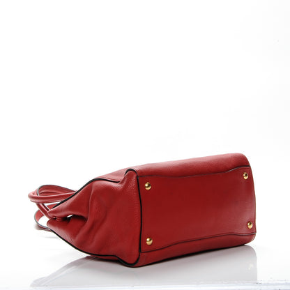 Prada Vitello Grain Tote Fuoco 4 of 19