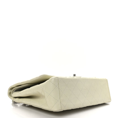 Chanel Caviar Quilted Maxi Double Flap Light Green 4 of 9