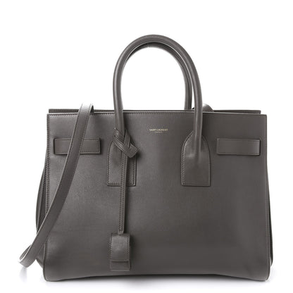 Saint Laurent Calfskin Small Sac De Jour Fog 1 of 8