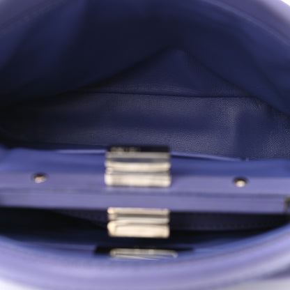 Fendi Nappa Mini Peekaboo Iconic Satchel Viola Cassis 5 of 11