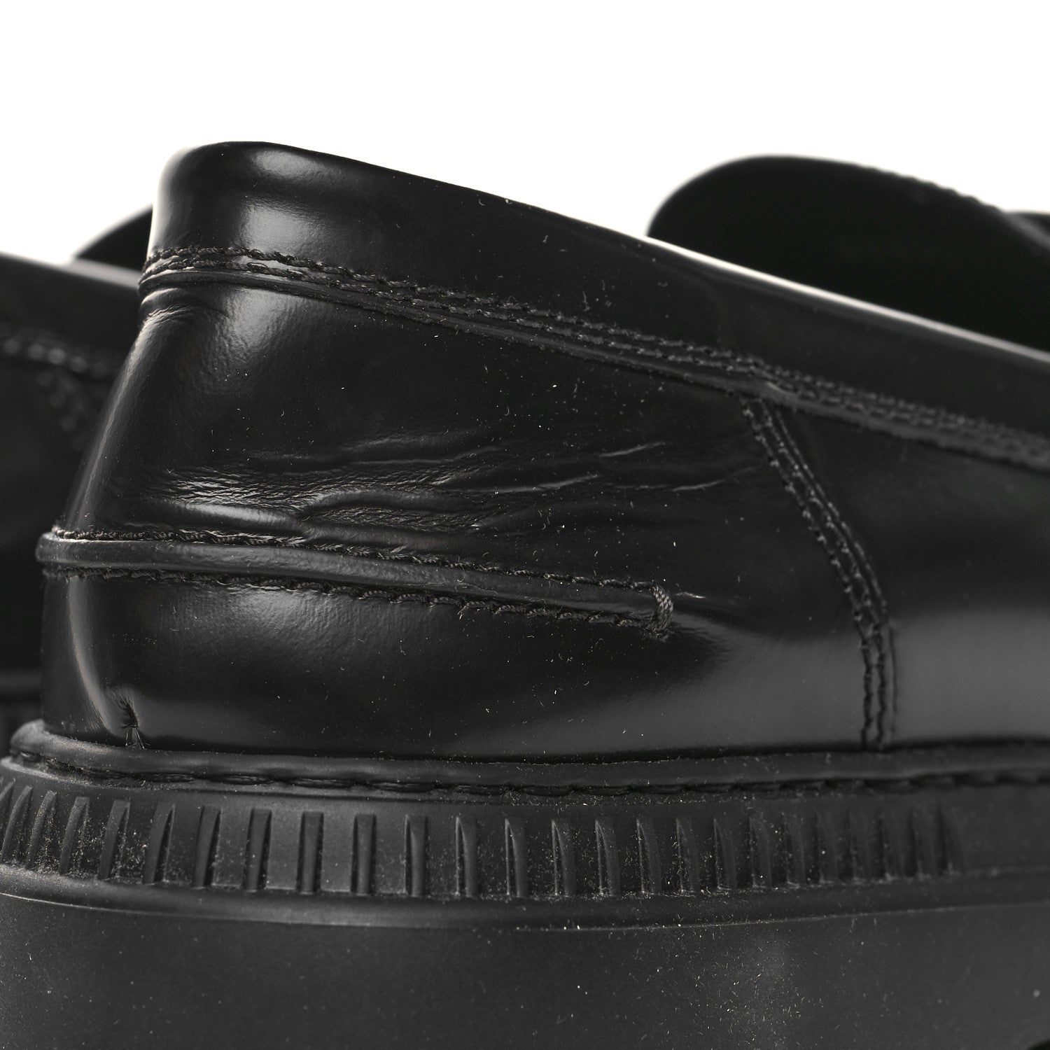 Fendi Vitello Abrasivato Fendigraphy 50mm Loafers 41 Black 10 of 11