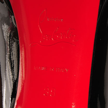 Christian Louboutin Patent New Simple 85 Pumps 38 Black 5 of 5