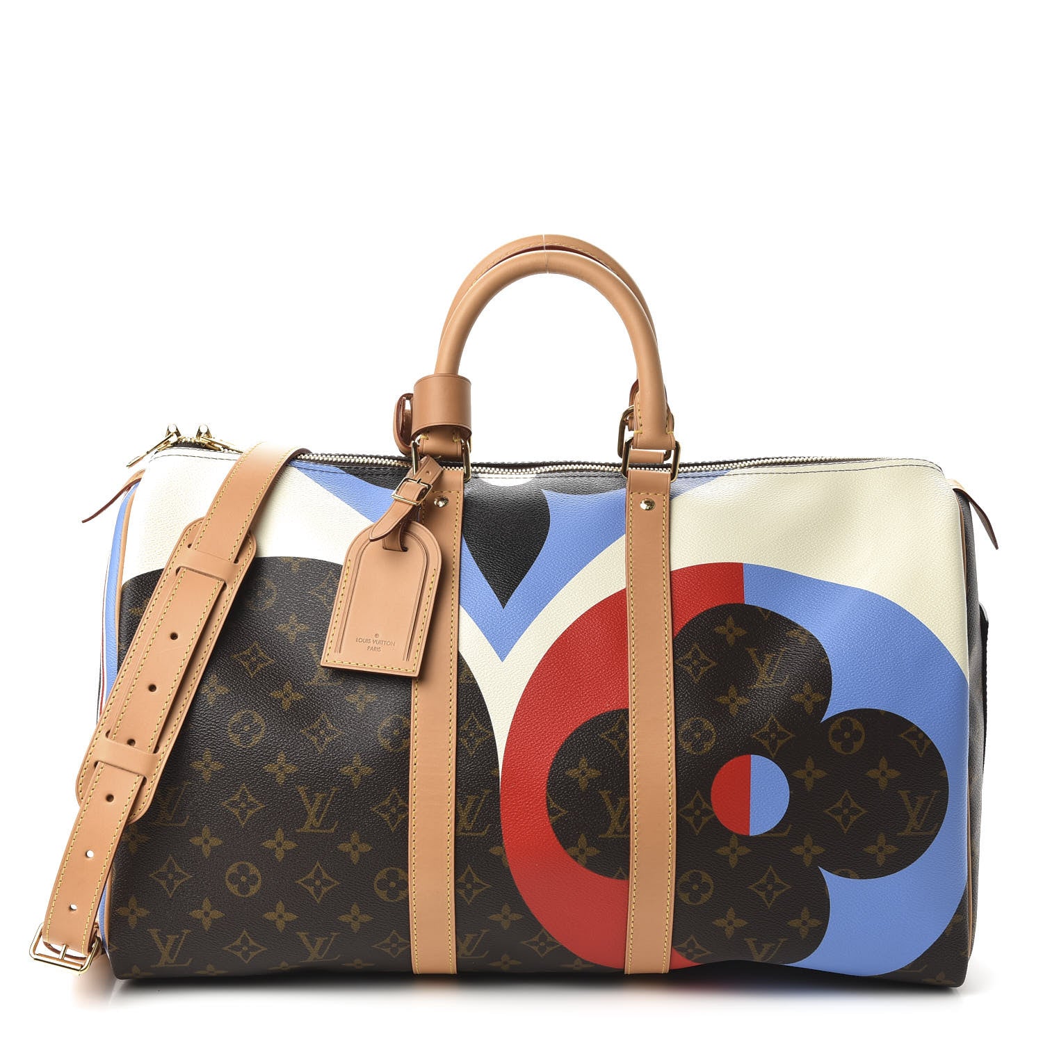 image of LOUIS VUITTON Monogram Game On Keepall Bandouliere 45 by FASHIONPHILE