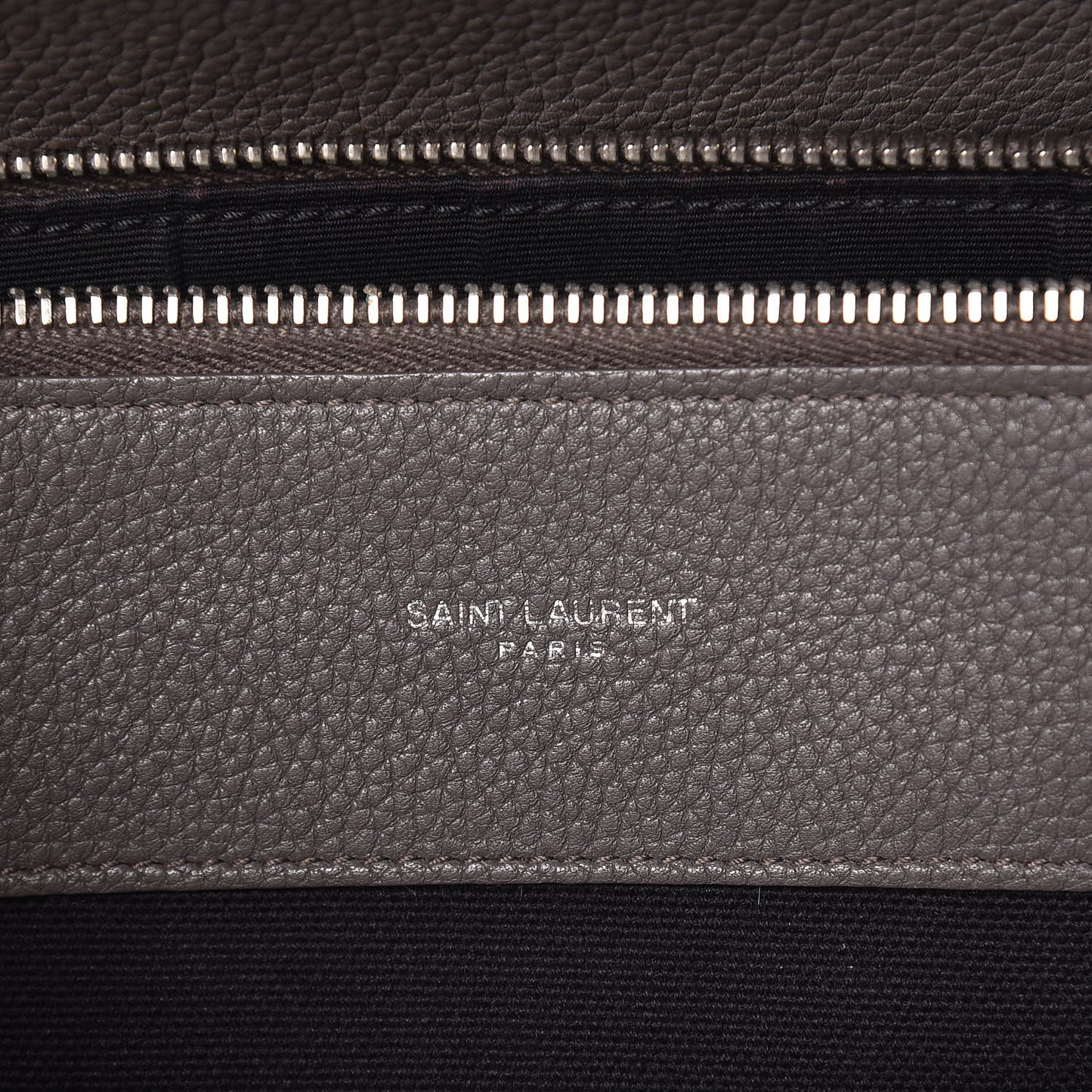 Grained Calfskin Medium Souple Sac De Jour Kaki Militaire