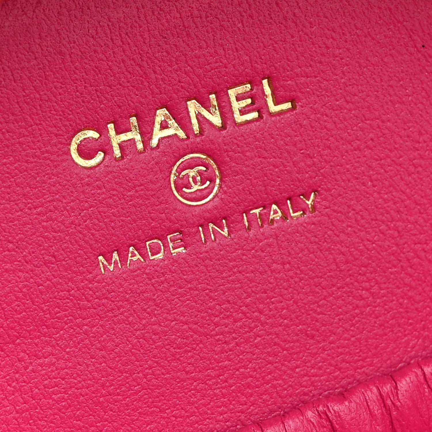 Chanel Metal Tweed Quilted Round Lock Frame Vanity Clutch With Chain Pink 6 of 9