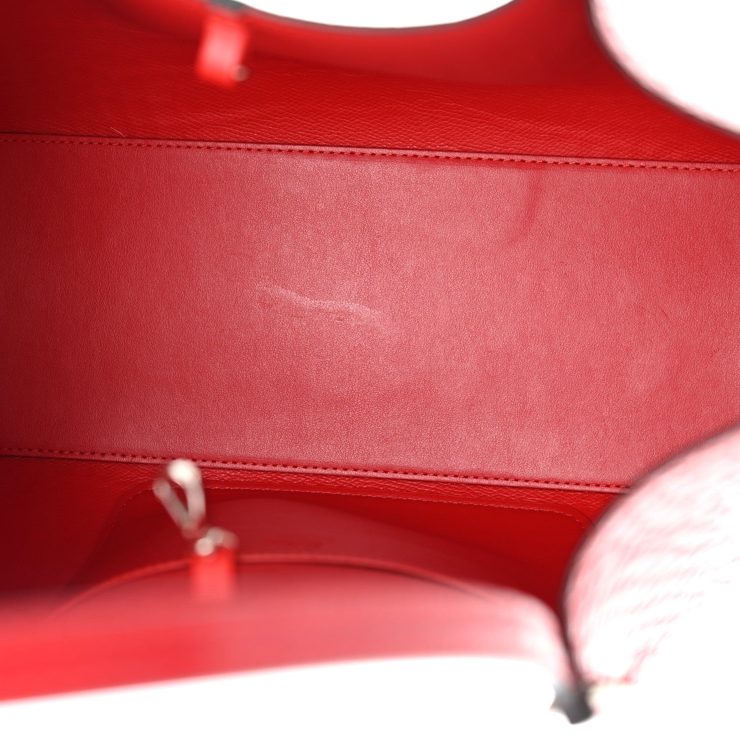 Christian Louboutin Crocodile Embossed Calfskin Spiked Small Cabarock Shopper Tote Red 5 of 10