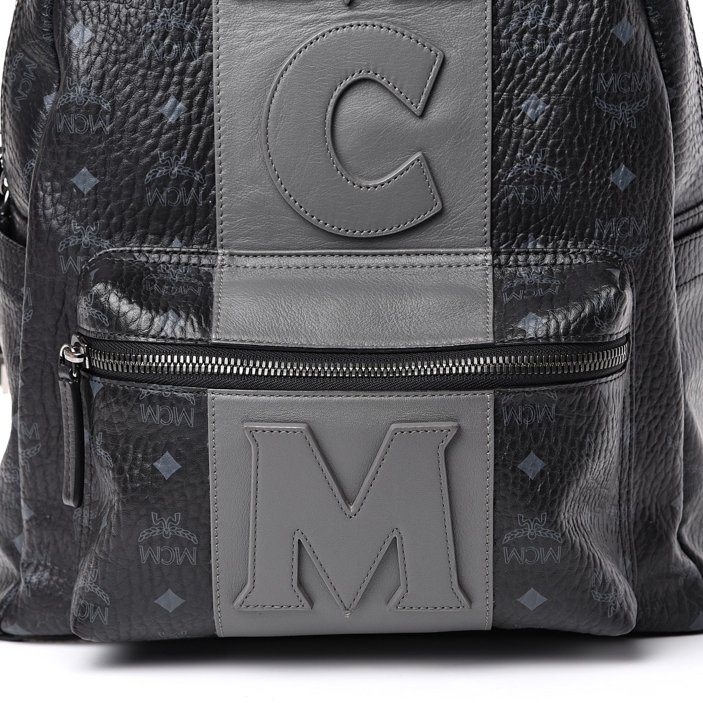 Visetos Medium Stark Logo Stripe Backpack Black