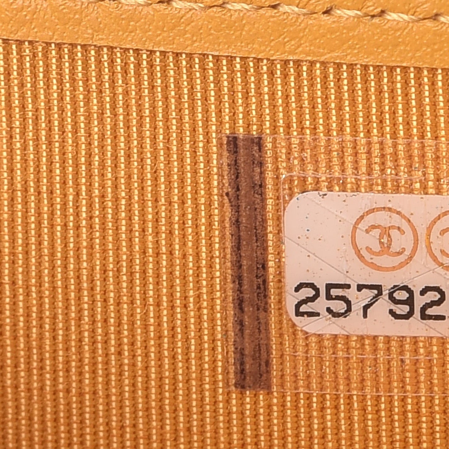 Caviar Quilted Compact Flap Wallet Yellow