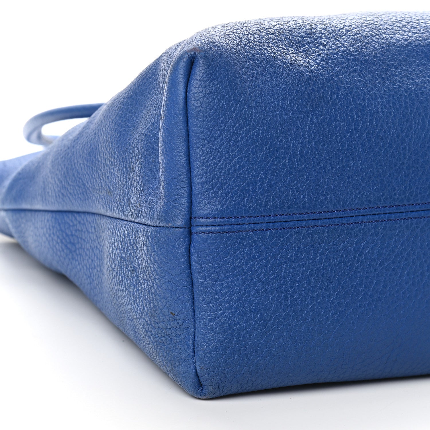 Burberry Grainy Calfskin Medium Baynard Tote Brilliant Blue 7 of 12