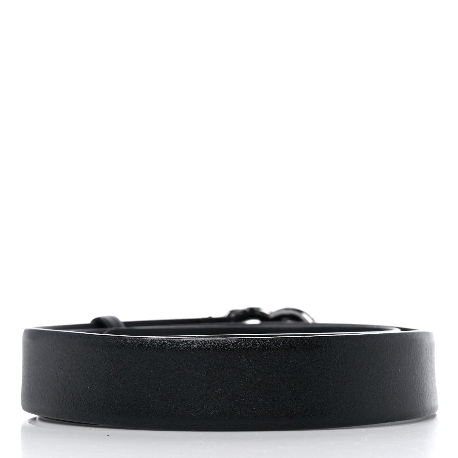 Chanel Calfskin Pearl Crystal CC Belt 85 34 Black 2 of 6