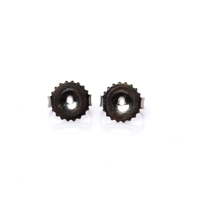 David Yurman Sterling Silver Diamond Pearl 7mm Earrings 5 of 7