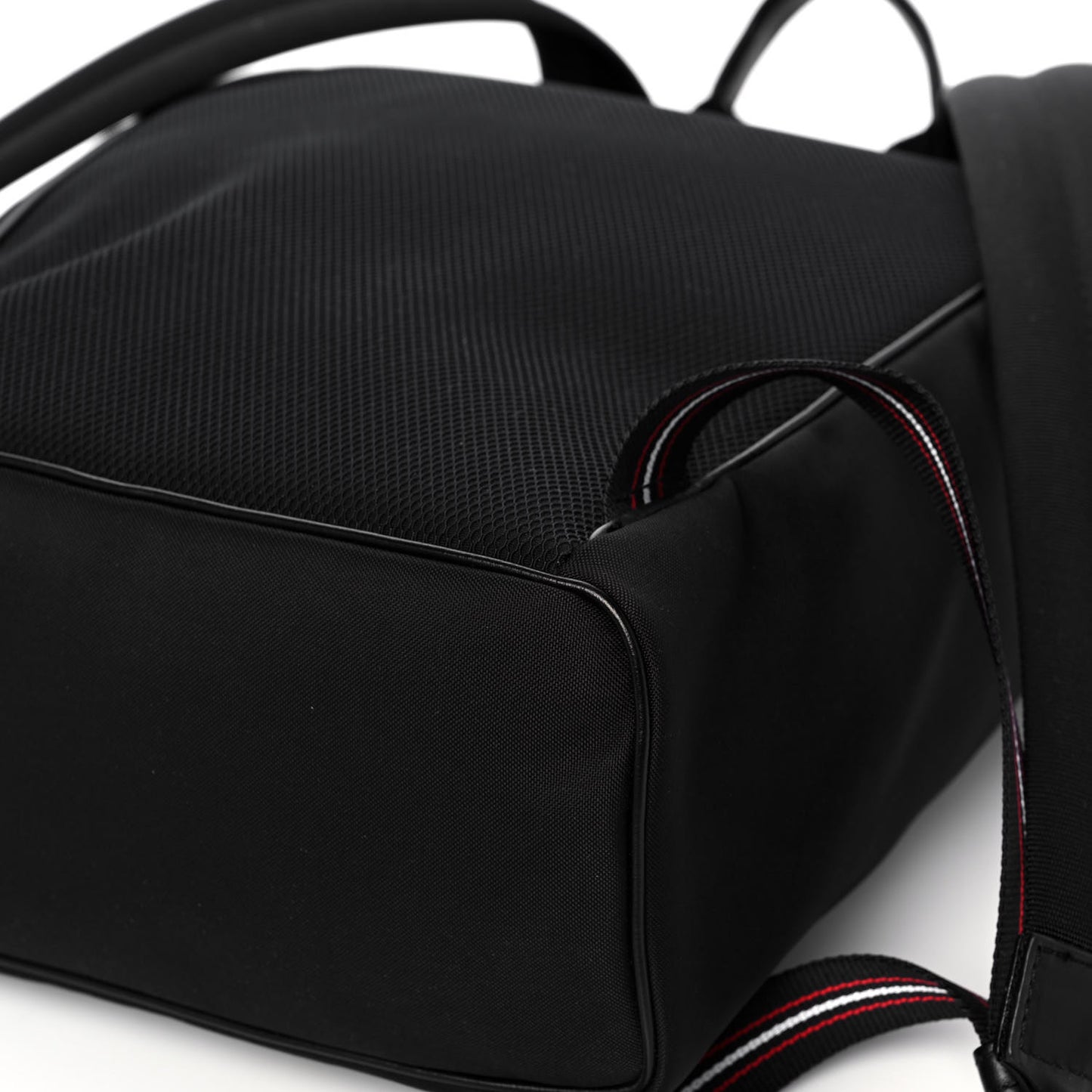 Calfskin Nylon Motion Backpack Black