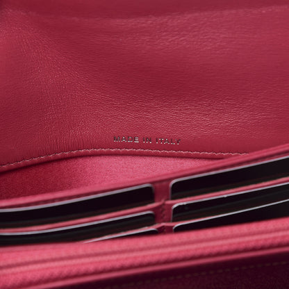 Chanel Patent Camellia Embossed Flap Wallet Pink 7 of 9