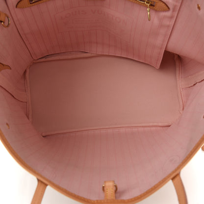 Louis Vuitton Damier Azur Neo Neverfull MM Rose Ballerine 7 of 11