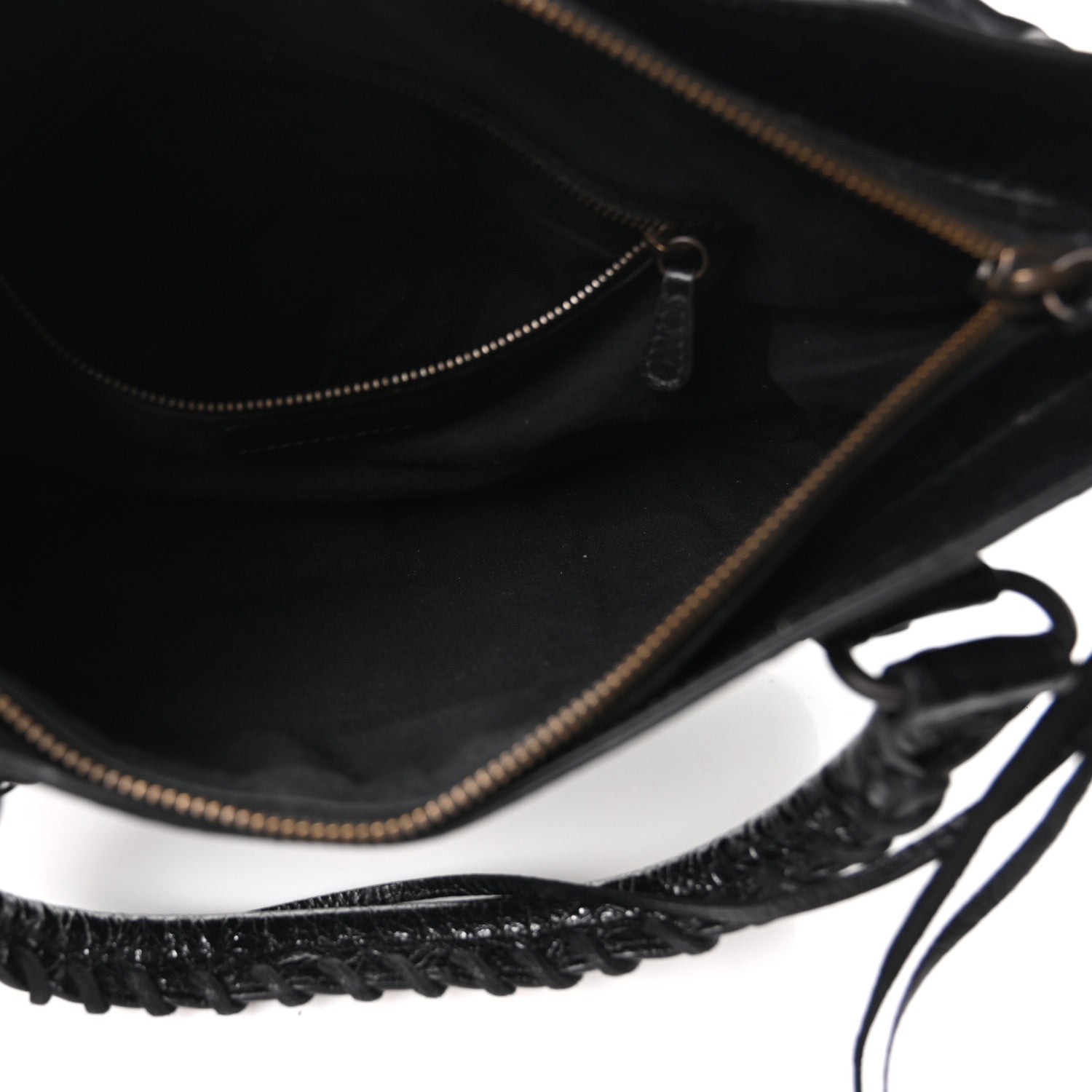 Balenciaga Agneau Arena Classic Hardware Le City First Bag Black 6 of 11