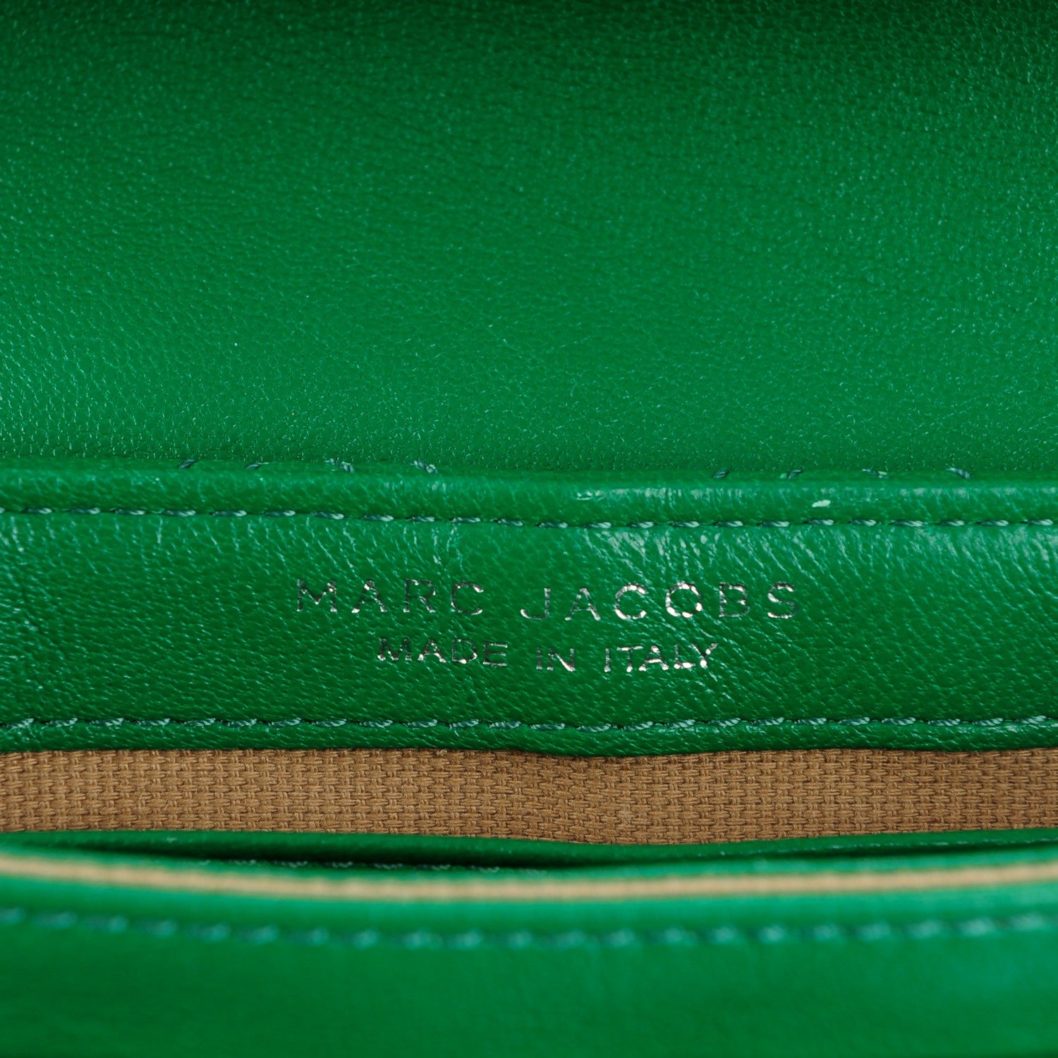 Marc Jacobs Lambskin Quilted The Small Single Flap Green 6 of 8