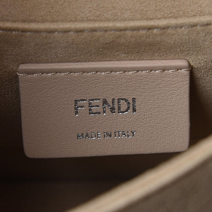 Fendi Vitello Liberty Ribbon Pearl Lace Up Small Kan I Shoulder Bag Pale Blue 8 of 9